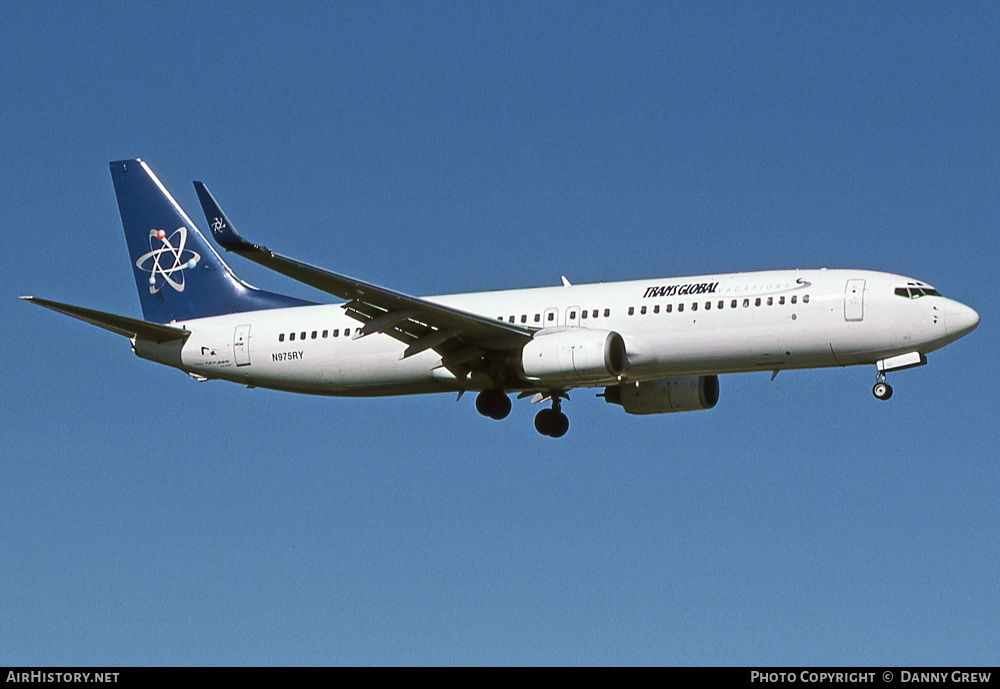 Aircraft Photo of N975RY | Boeing 737-86N | Trans Global Vacations | AirHistory.net #360469