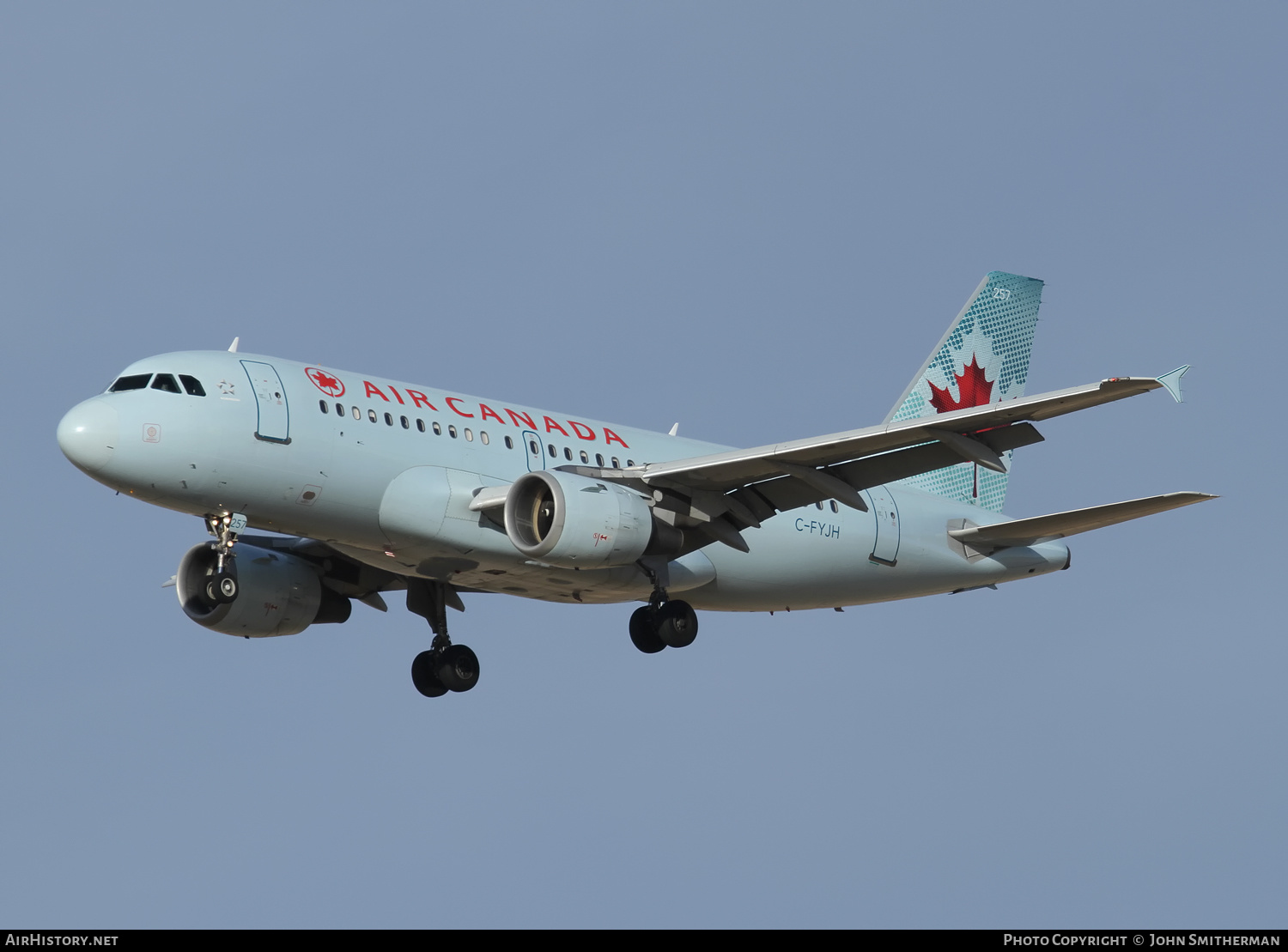 Aircraft Photo of C-FYJH | Airbus A319-114 | Air Canada | AirHistory.net #360475