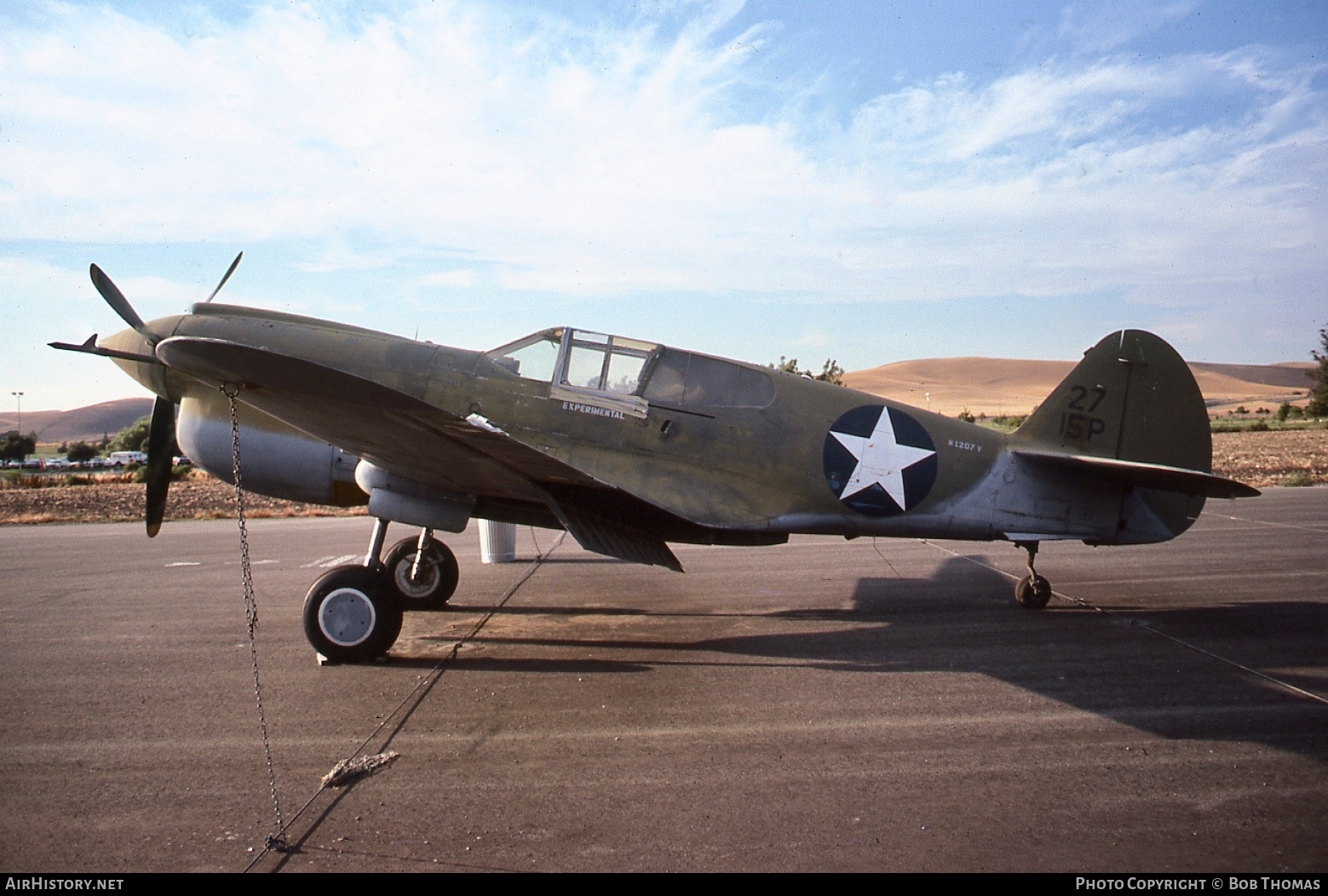 Aircraft Photo of N1207V | Curtiss P-40E Warhawk | USA - Air Force | AirHistory.net #360481