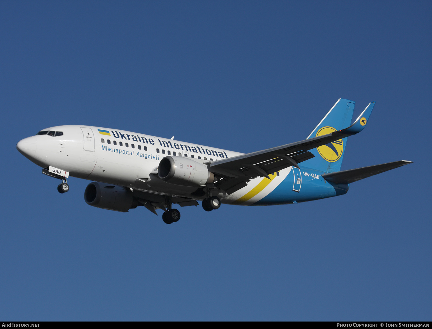 Aircraft Photo of UR-GAU | Boeing 737-5Y0 | Ukraine International Airlines | AirHistory.net #360488