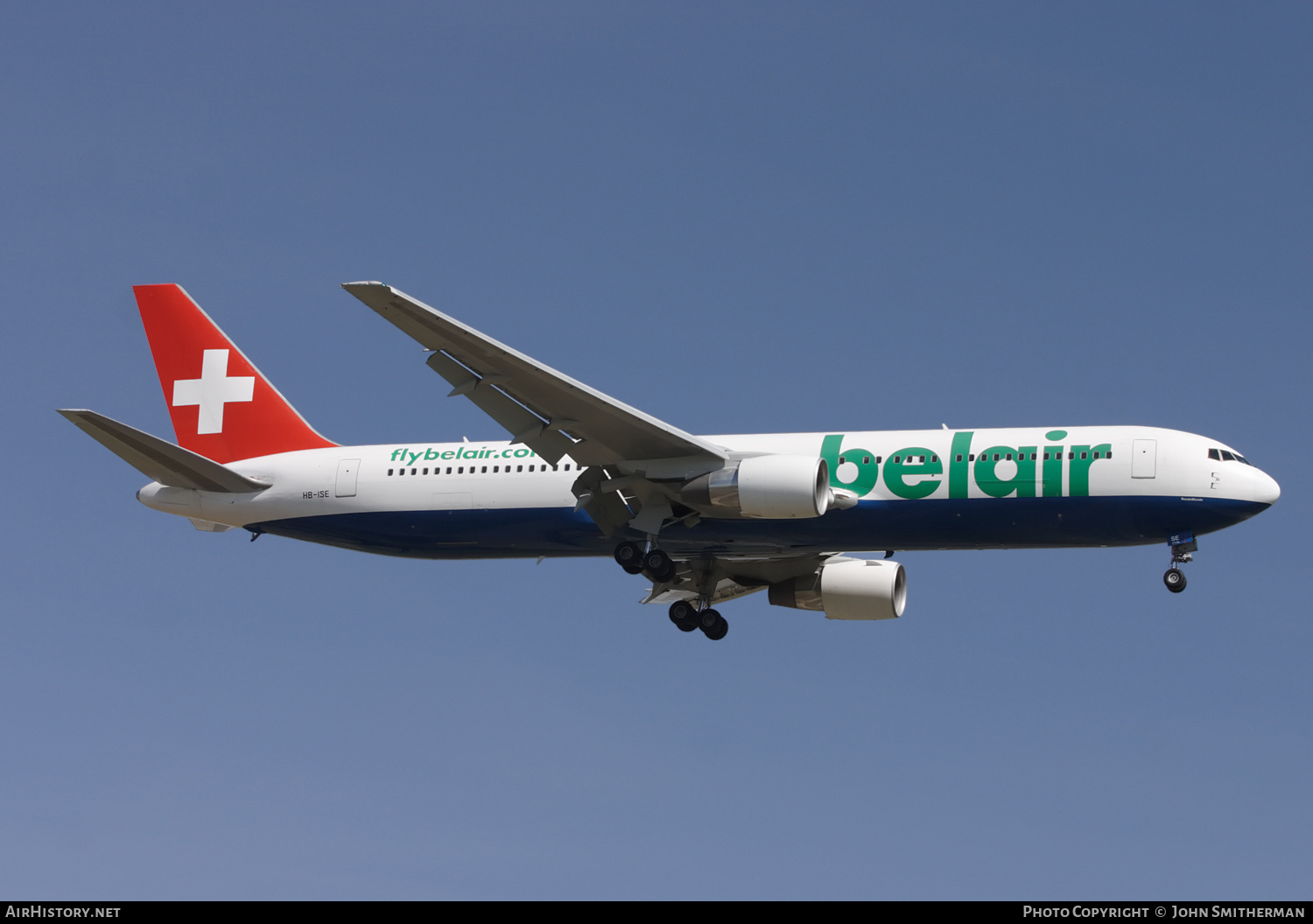 Aircraft Photo of HB-ISE | Boeing 767-3Q8/ER | Belair | AirHistory.net #360499