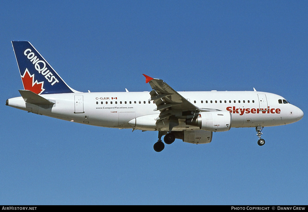 Aircraft Photo of C-GJUK | Airbus A319-112 | Skyservice Airlines | AirHistory.net #360507