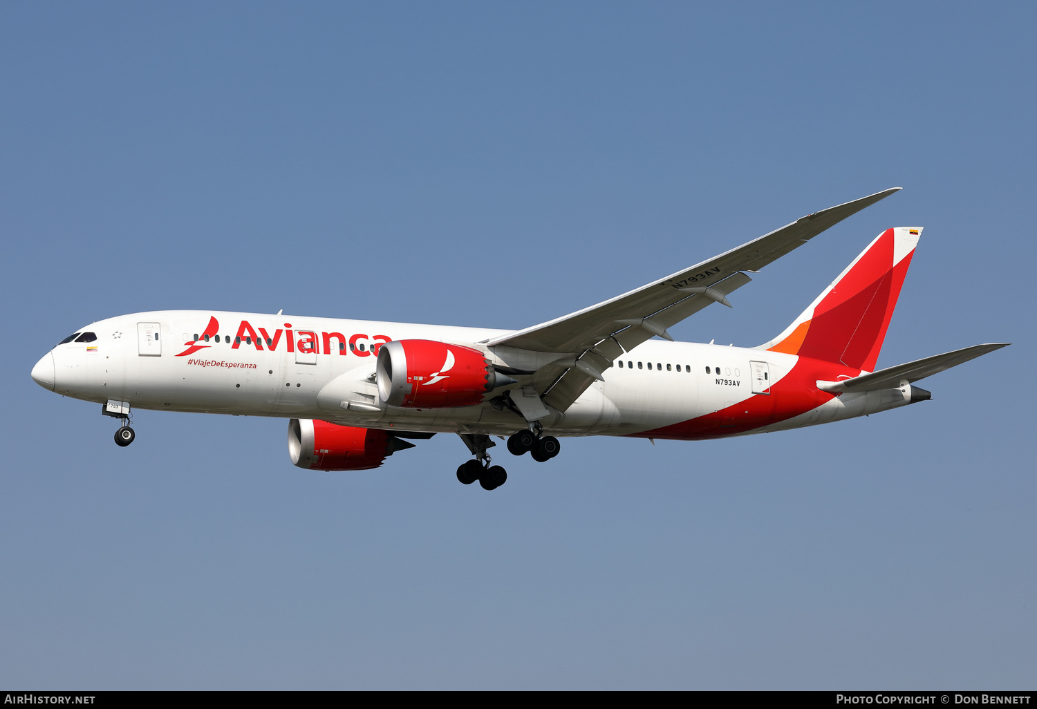 Aircraft Photo of N793AV | Boeing 787-8 Dreamliner | Avianca | AirHistory.net #360518