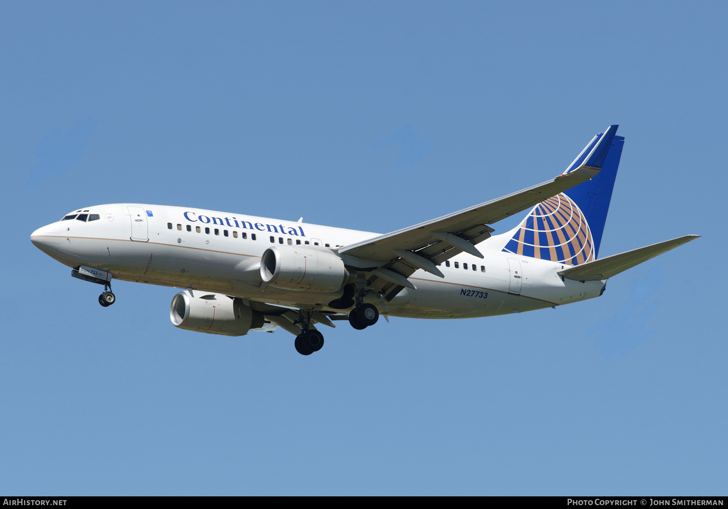 Aircraft Photo of N27733 | Boeing 737-724 | Continental Airlines | AirHistory.net #360535