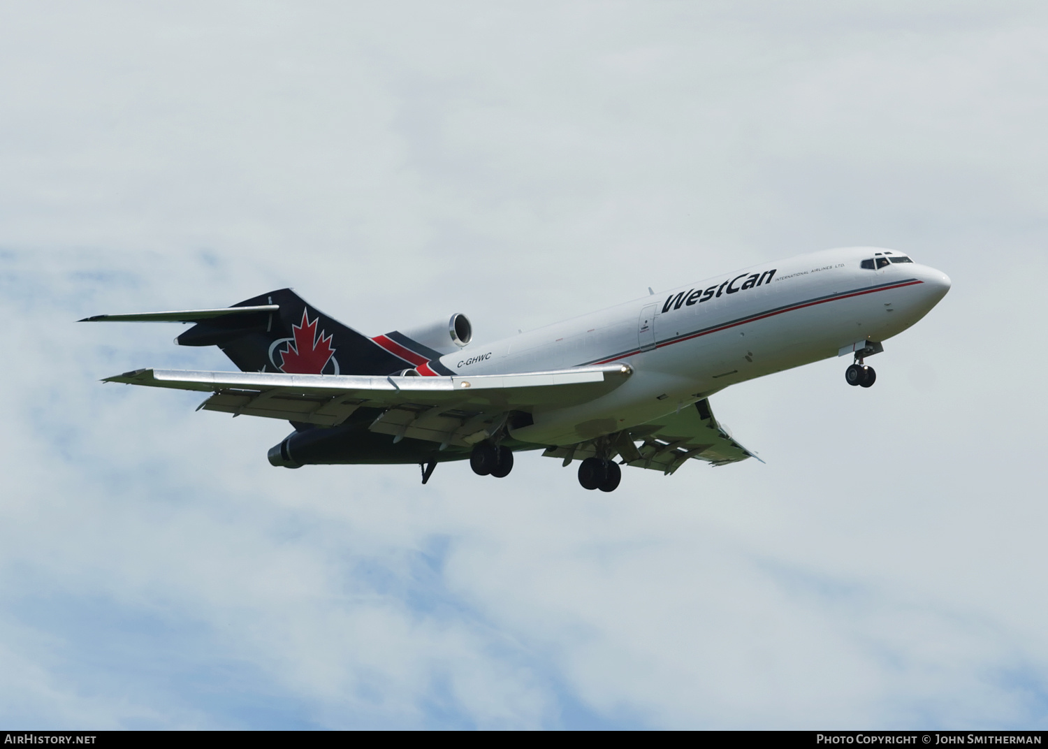 Aircraft Photo of C-GHWC | Boeing 727-22(C) | WestCan International Airlines | AirHistory.net #360541