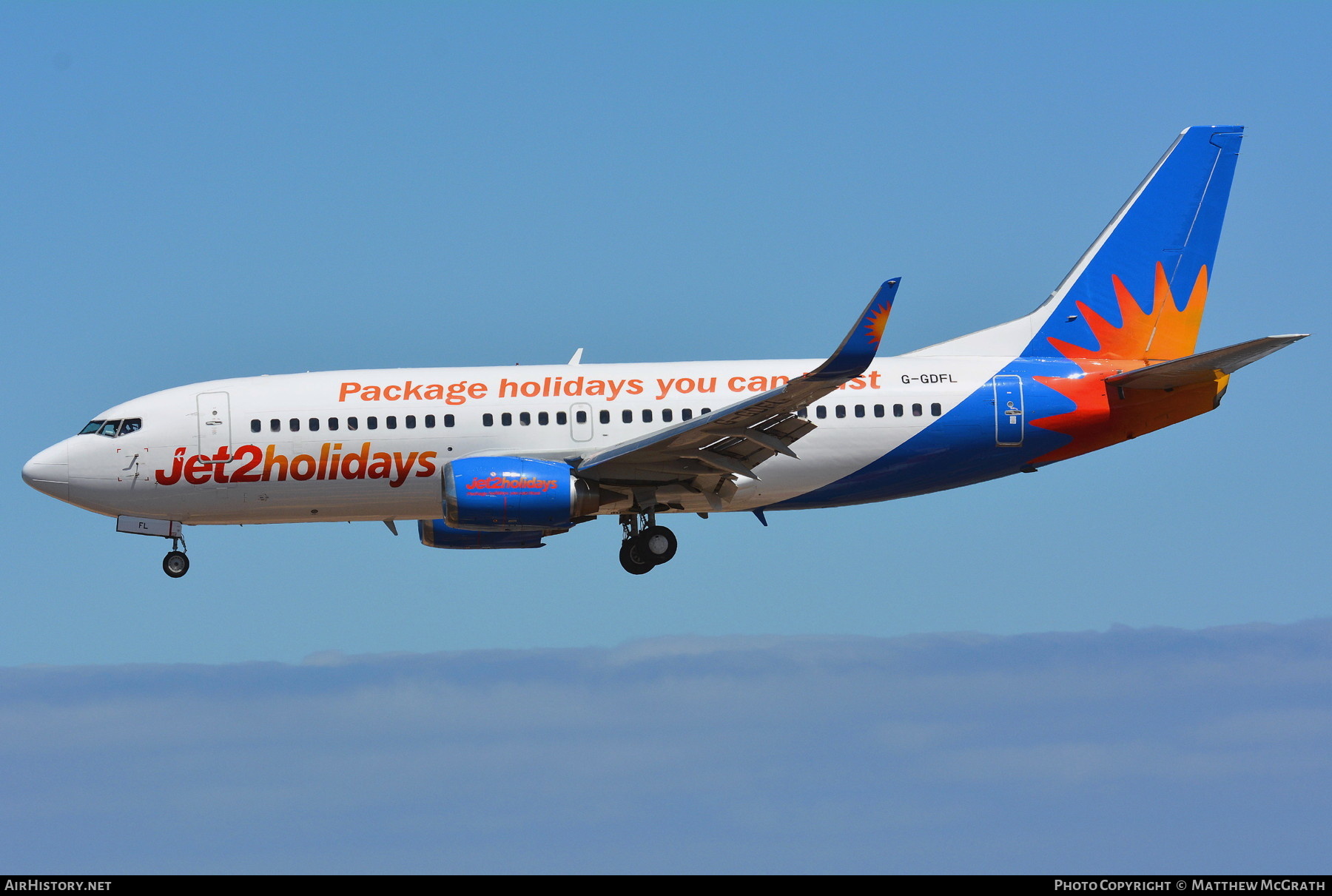 Aircraft Photo of G-GDFL | Boeing 737-36N | Jet2 Holidays | AirHistory.net #360556