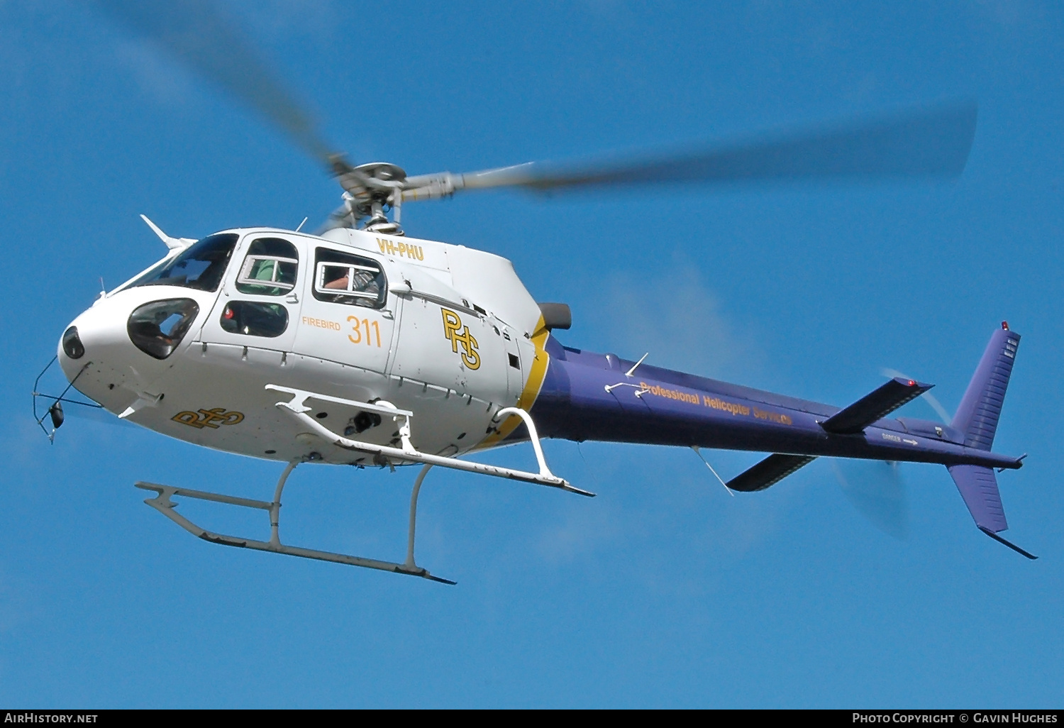 Aircraft Photo of VH-PHU | Aerospatiale AS-350BA Ecureuil | PHS - Professional Helicopter Services | AirHistory.net #360572