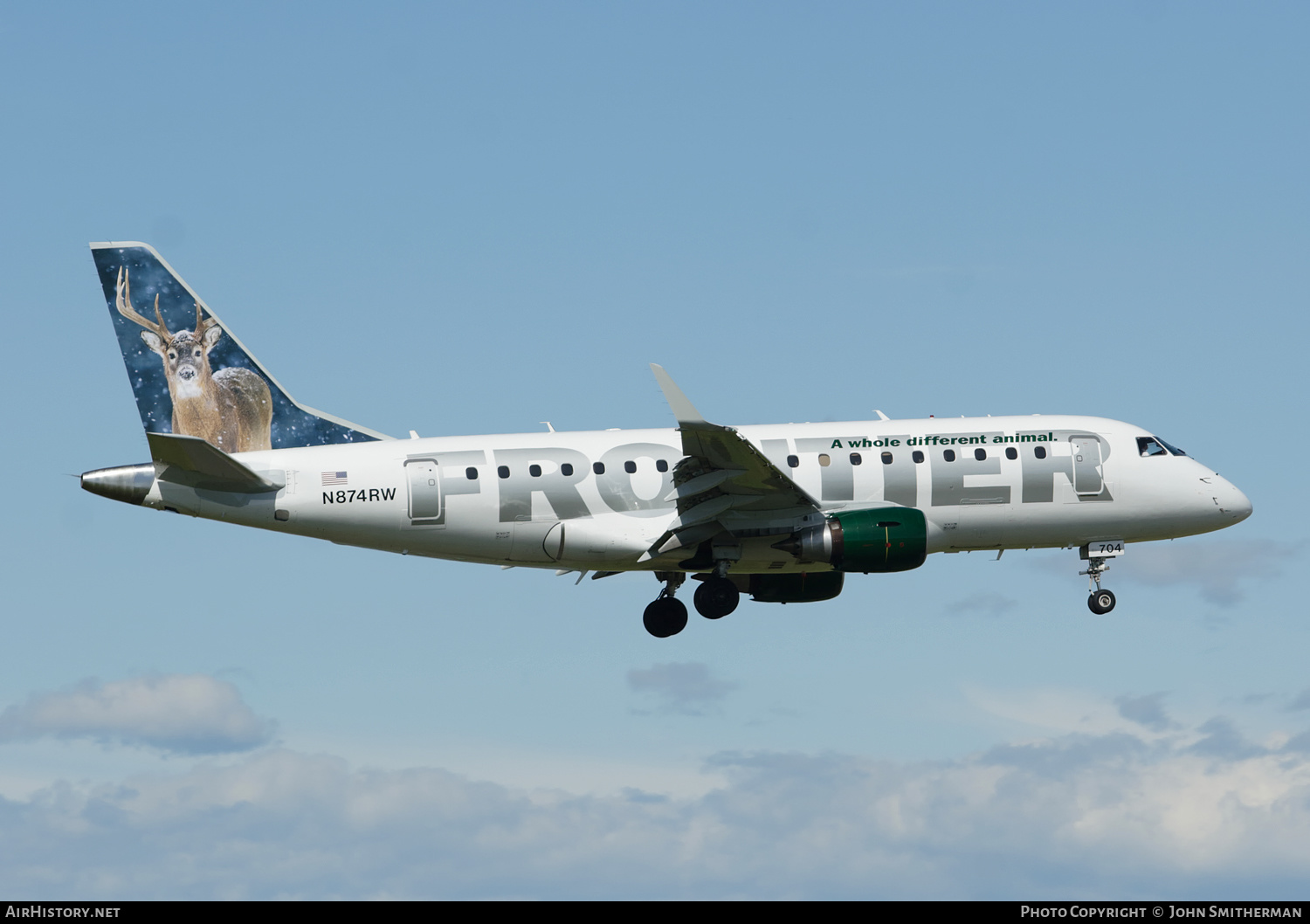 Aircraft Photo of N874RW | Embraer 170SE (ERJ-170-100SE) | Frontier Airlines | AirHistory.net #360586