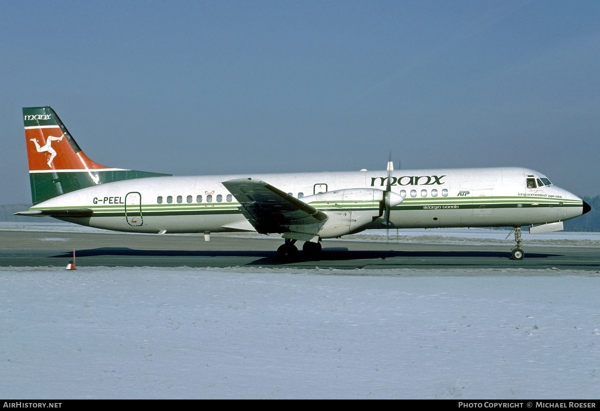 Aircraft Photo of G-PEEL | British Aerospace ATP | Manx Airlines | AirHistory.net #360591