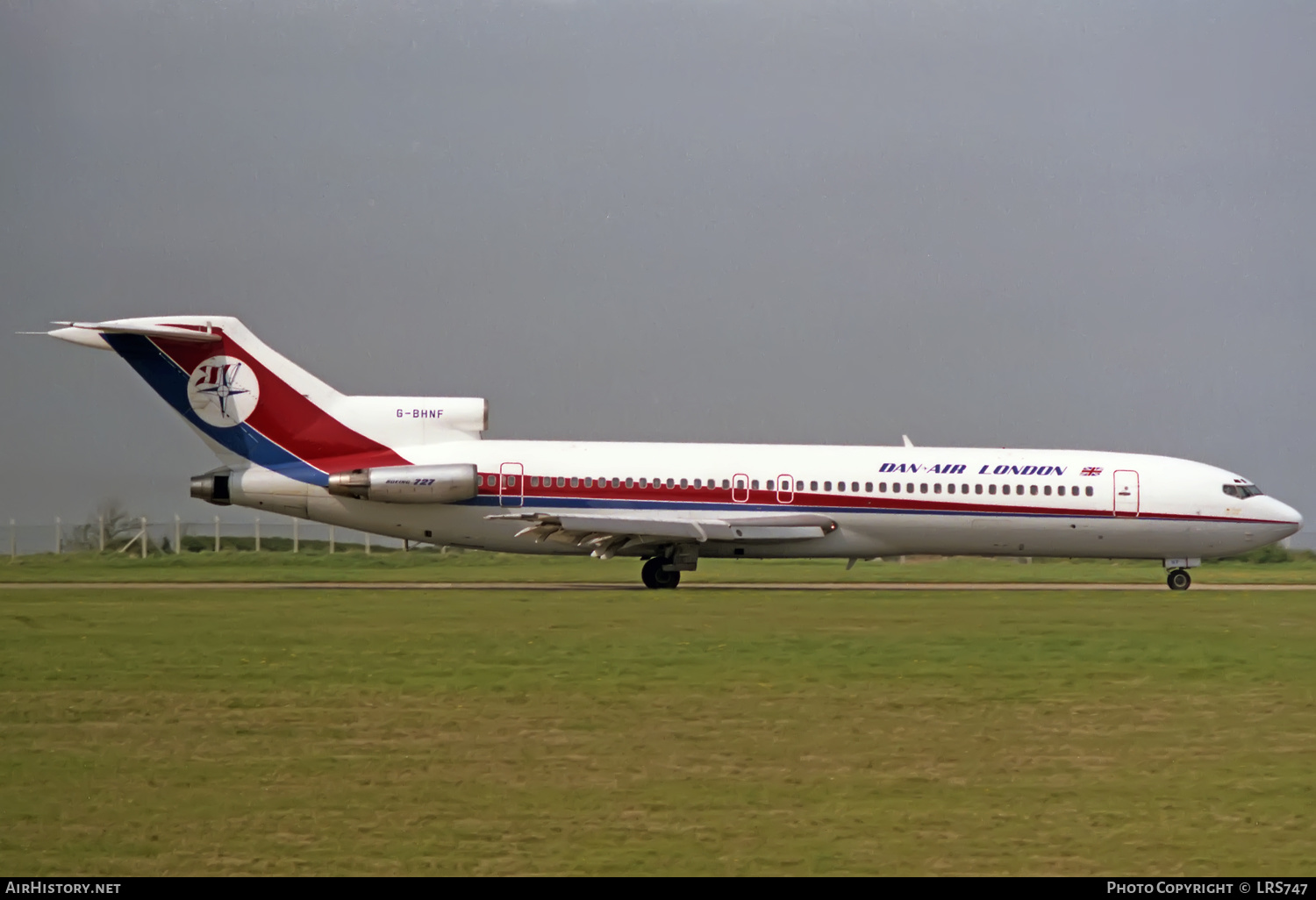 Aircraft Photo of G-BHNF | Boeing 727-2J4/Adv | Dan-Air London | AirHistory.net #360596