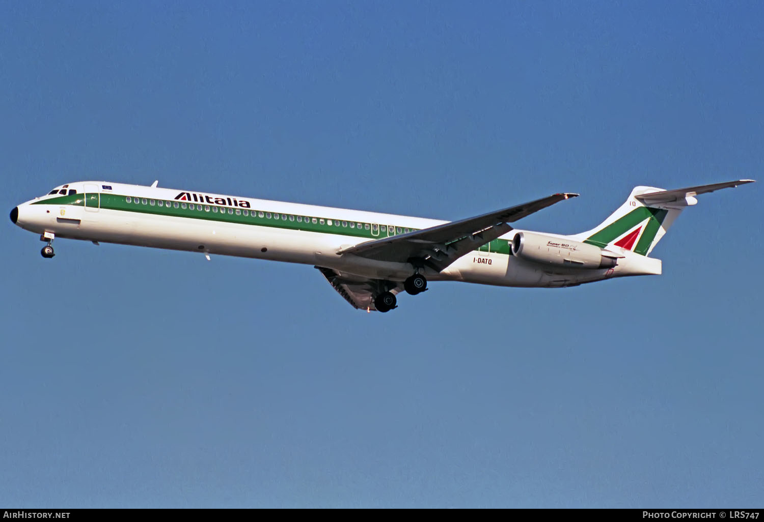 Aircraft Photo of I-DATQ | McDonnell Douglas MD-82 (DC-9-82) | Alitalia | AirHistory.net #360598