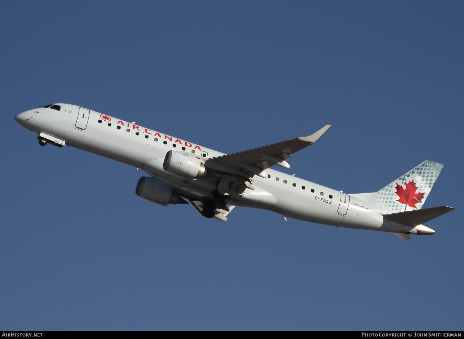 Aircraft Photo of C-FNAX | Embraer 190AR (ERJ-190-100IGW) | Air Canada | AirHistory.net #360630