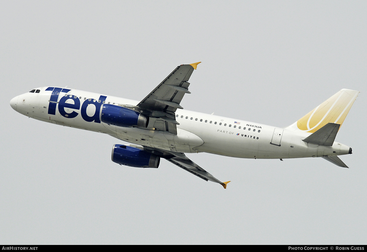 Aircraft Photo of N483UA | Airbus A320-232 | Ted | AirHistory.net #360644