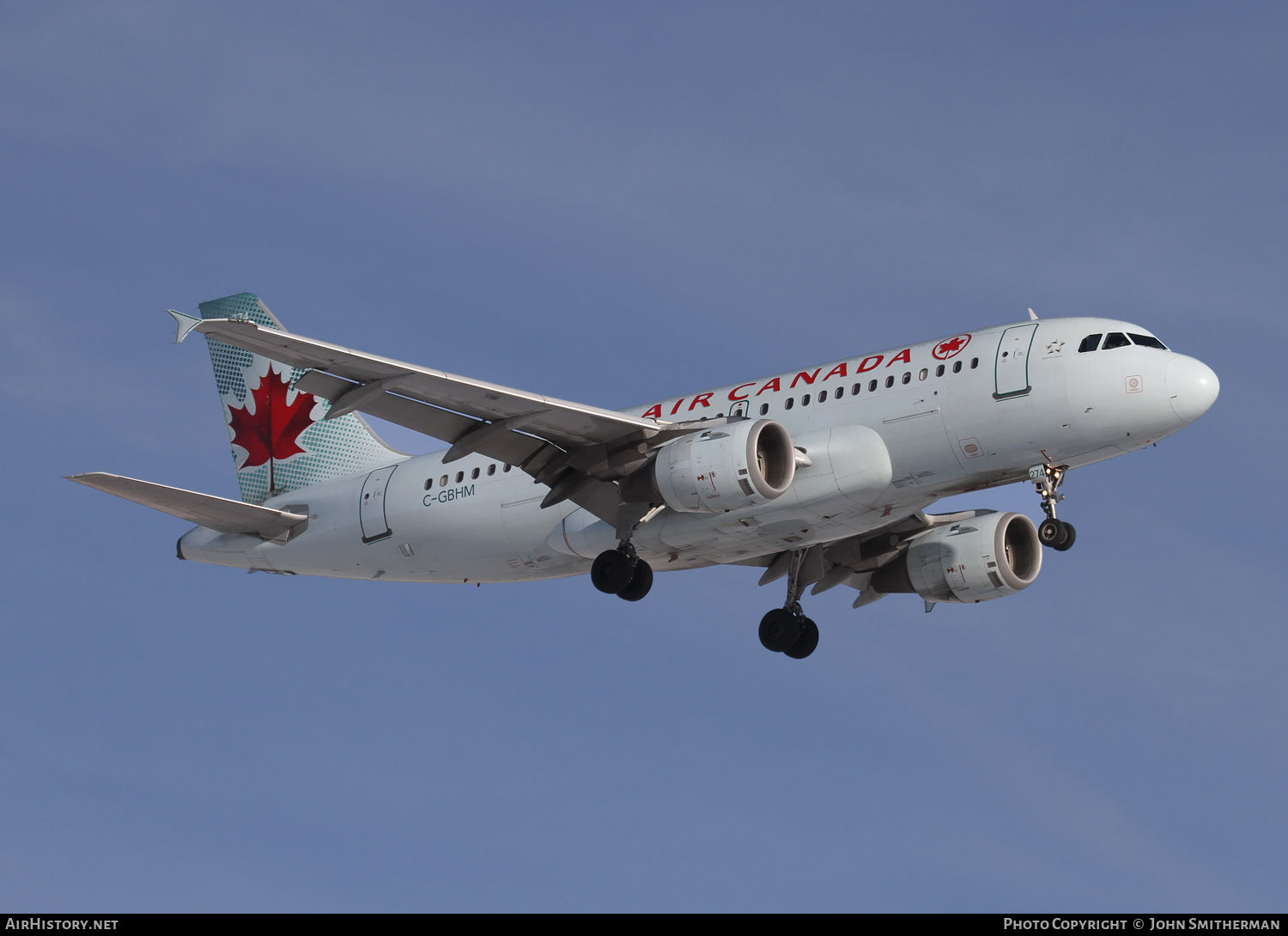Aircraft Photo of C-GBHM | Airbus A319-114 | Air Canada | AirHistory.net #360666