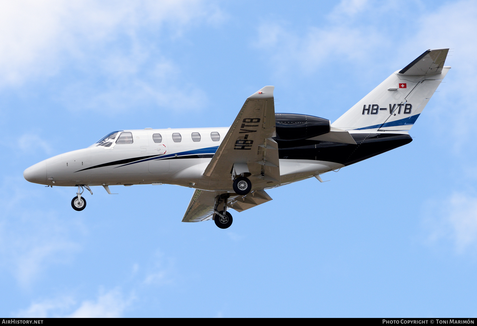 Aircraft Photo of HB-VTB | Cessna 525 CitationJet M2 | AirHistory.net #360683