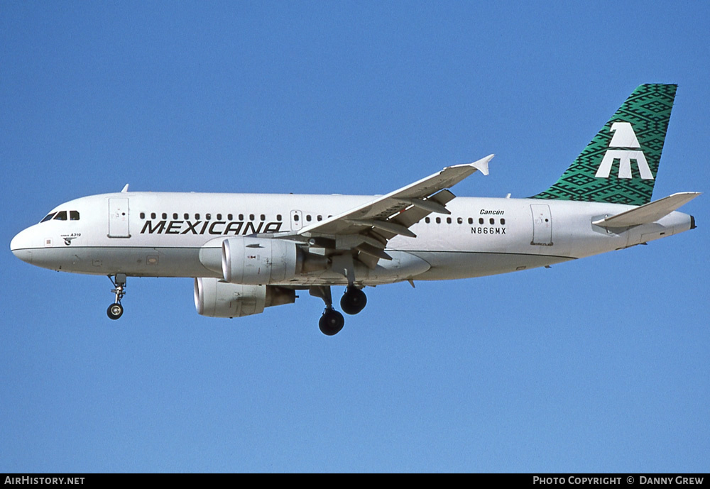 Aircraft Photo of N866MX | Airbus A319-112 | Mexicana | AirHistory.net #360725