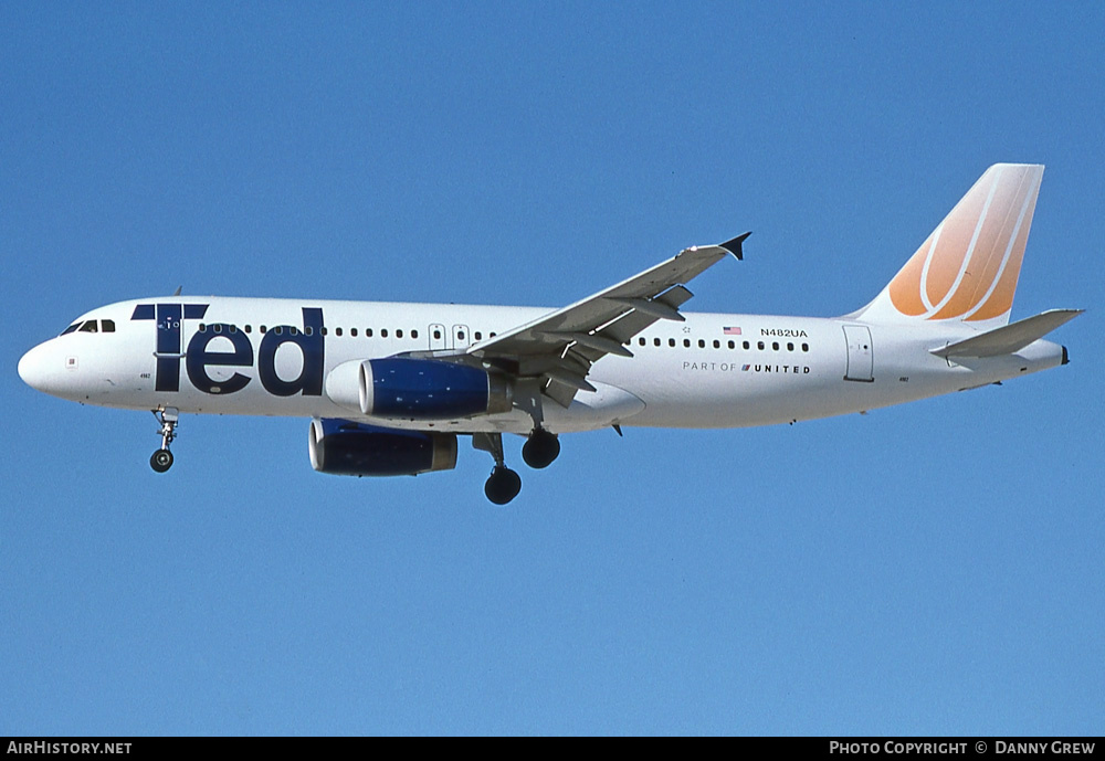 Aircraft Photo of N482UA | Airbus A320-232 | Ted | AirHistory.net #360734