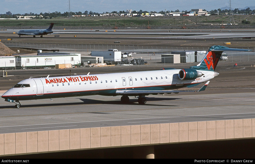 Aircraft Photo of N911FJ | Bombardier CRJ-900ER (CL-600-2D24) | America West Express | AirHistory.net #360740