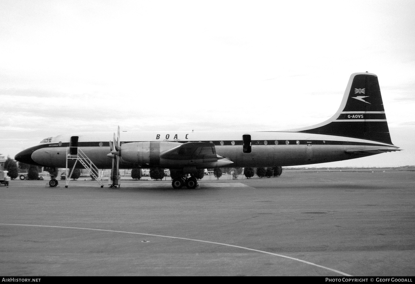 Aircraft Photo of G-AOVS | Bristol 175 Britannia 312 | BOAC - British Overseas Airways Corporation | AirHistory.net #360762