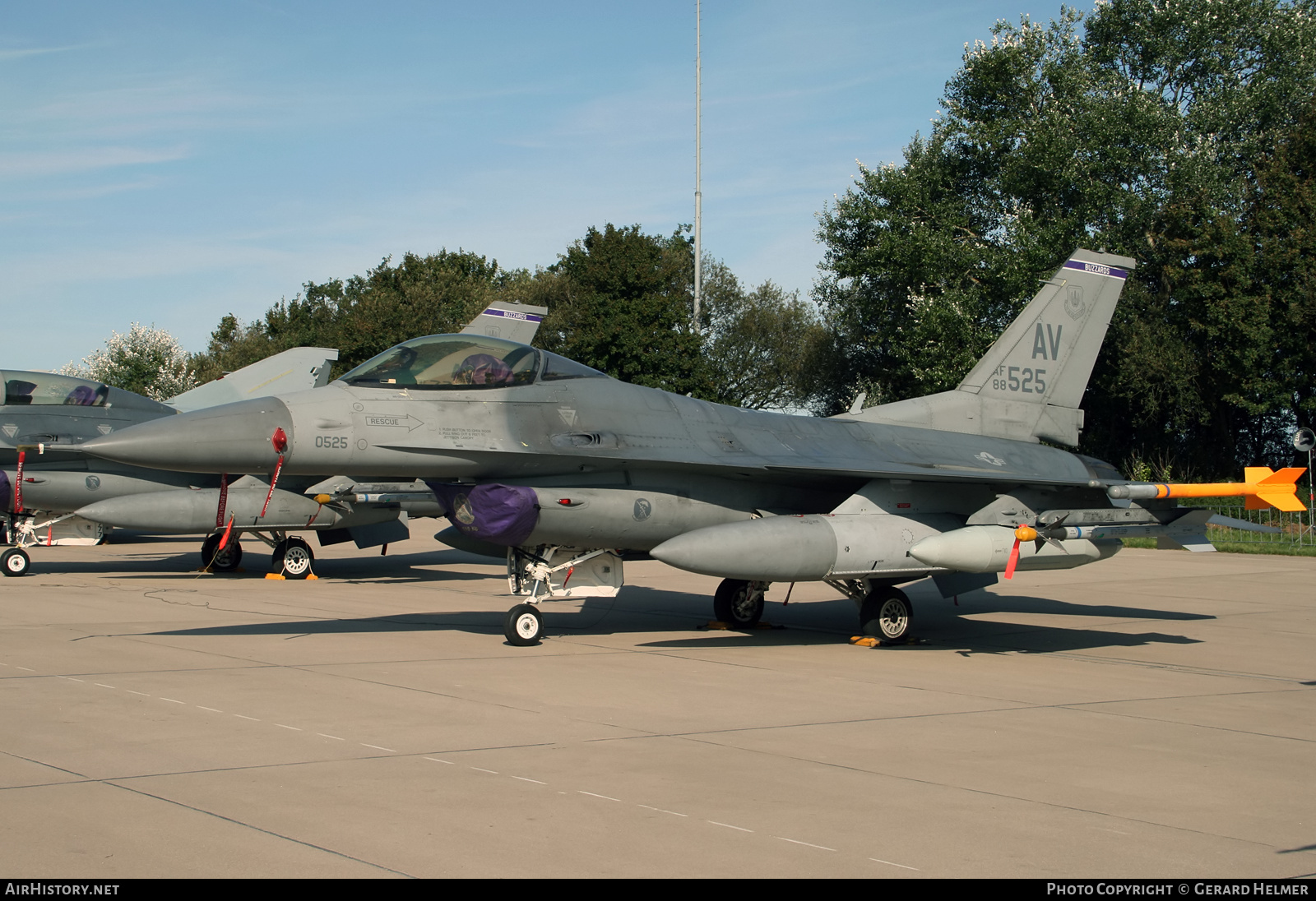 Aircraft Photo of 88-0525 / AF88-525 | General Dynamics F-16CG Fighting Falcon | USA - Air Force | AirHistory.net #360848