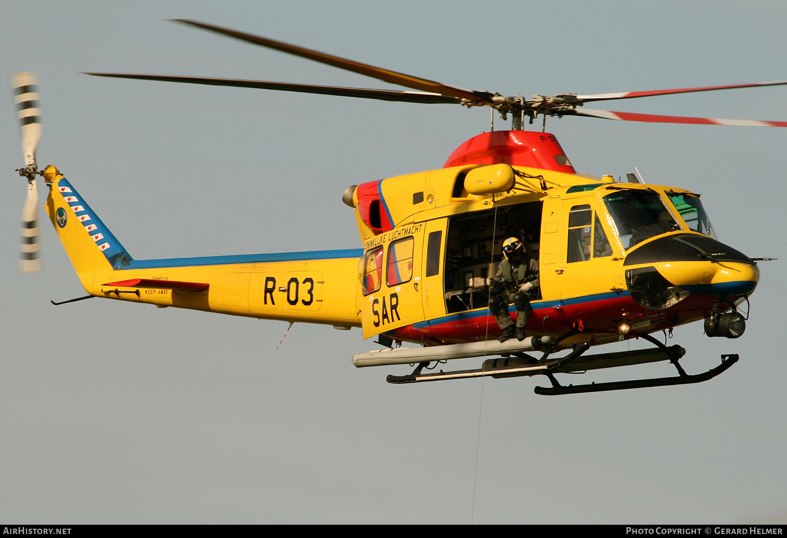 Aircraft Photo of R-03 | Agusta AB-412SP Grifone | Netherlands - Air Force | AirHistory.net #360855