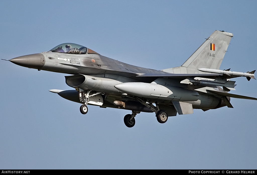 Aircraft Photo of FA-81 | General Dynamics F-16AM Fighting Falcon | Belgium - Air Force | AirHistory.net #360860