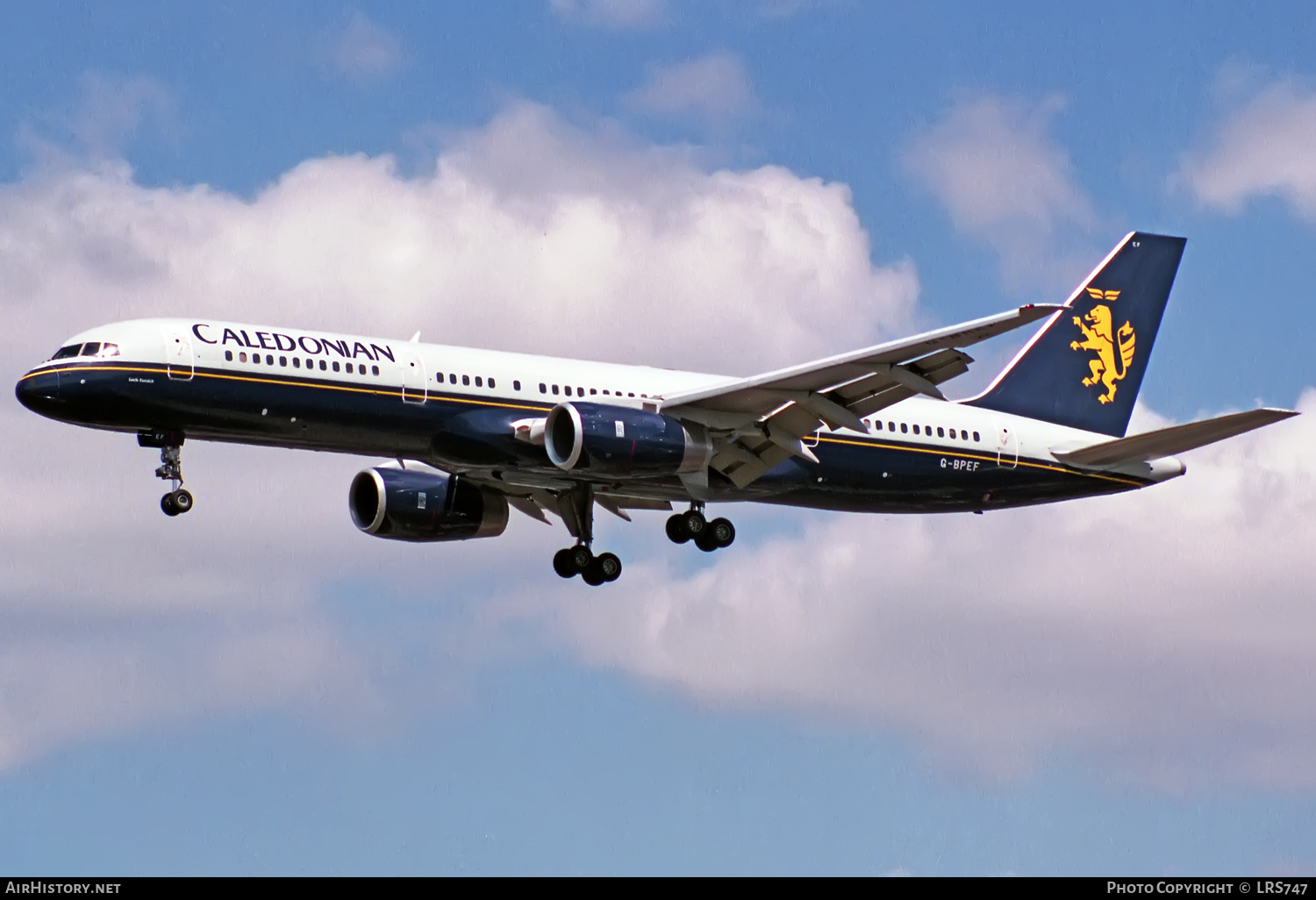 Aircraft Photo of G-BPEF | Boeing 757-236 | Caledonian Airways | AirHistory.net #360874