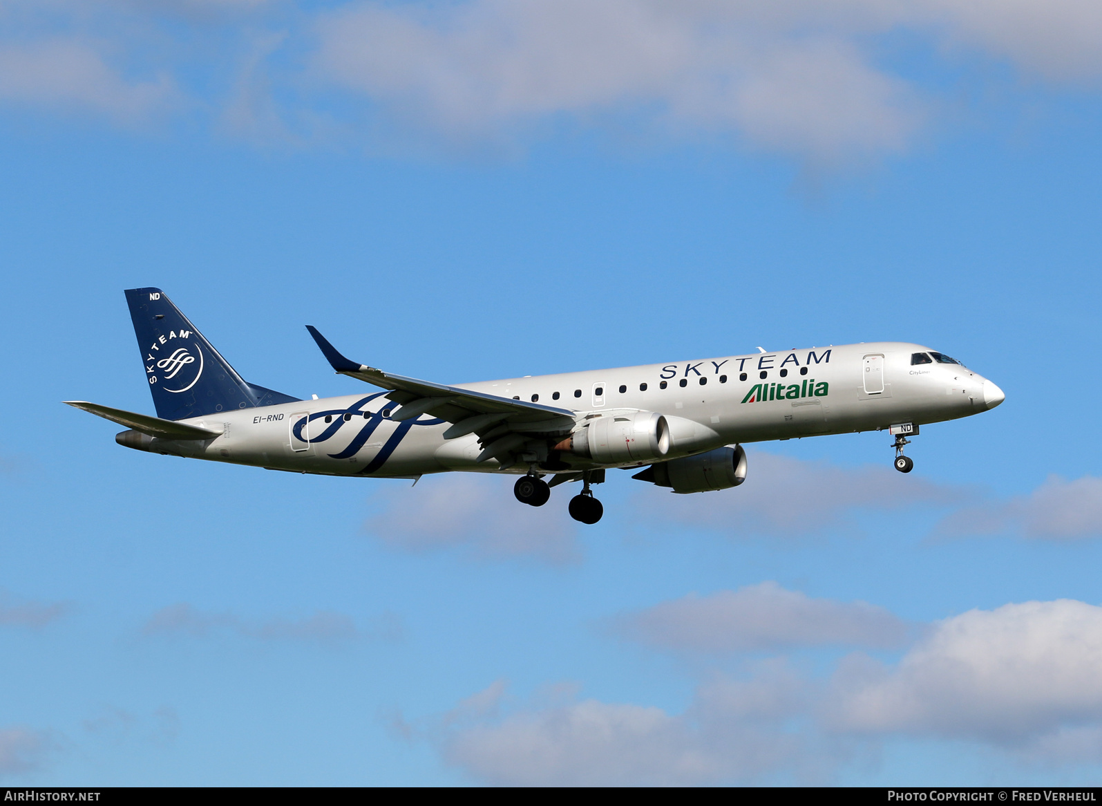 Aircraft Photo of EI-RND | Embraer 190STD (ERJ-190-100STD) | Alitalia CityLiner | AirHistory.net #360914