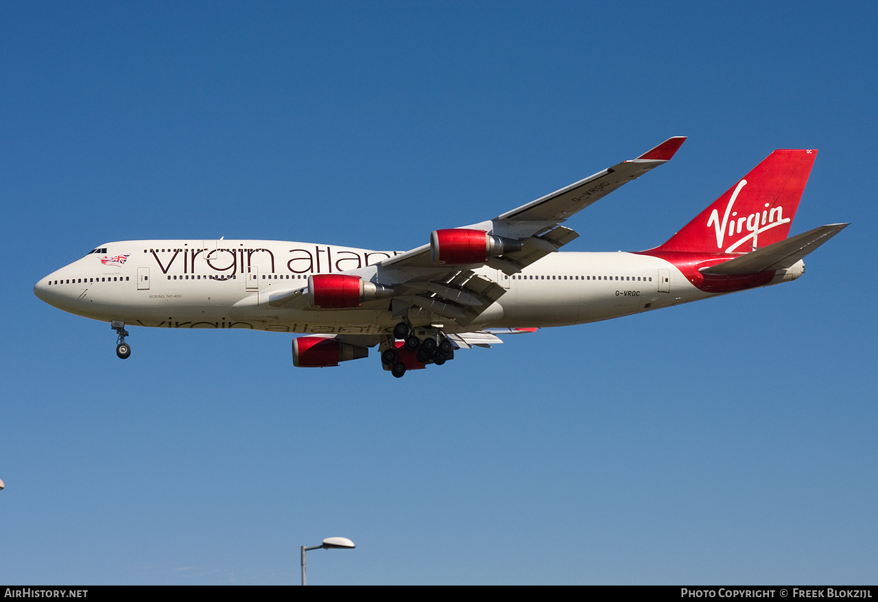 Aircraft Photo of G-VROC | Boeing 747-41R | Virgin Atlantic Airways | AirHistory.net #360989