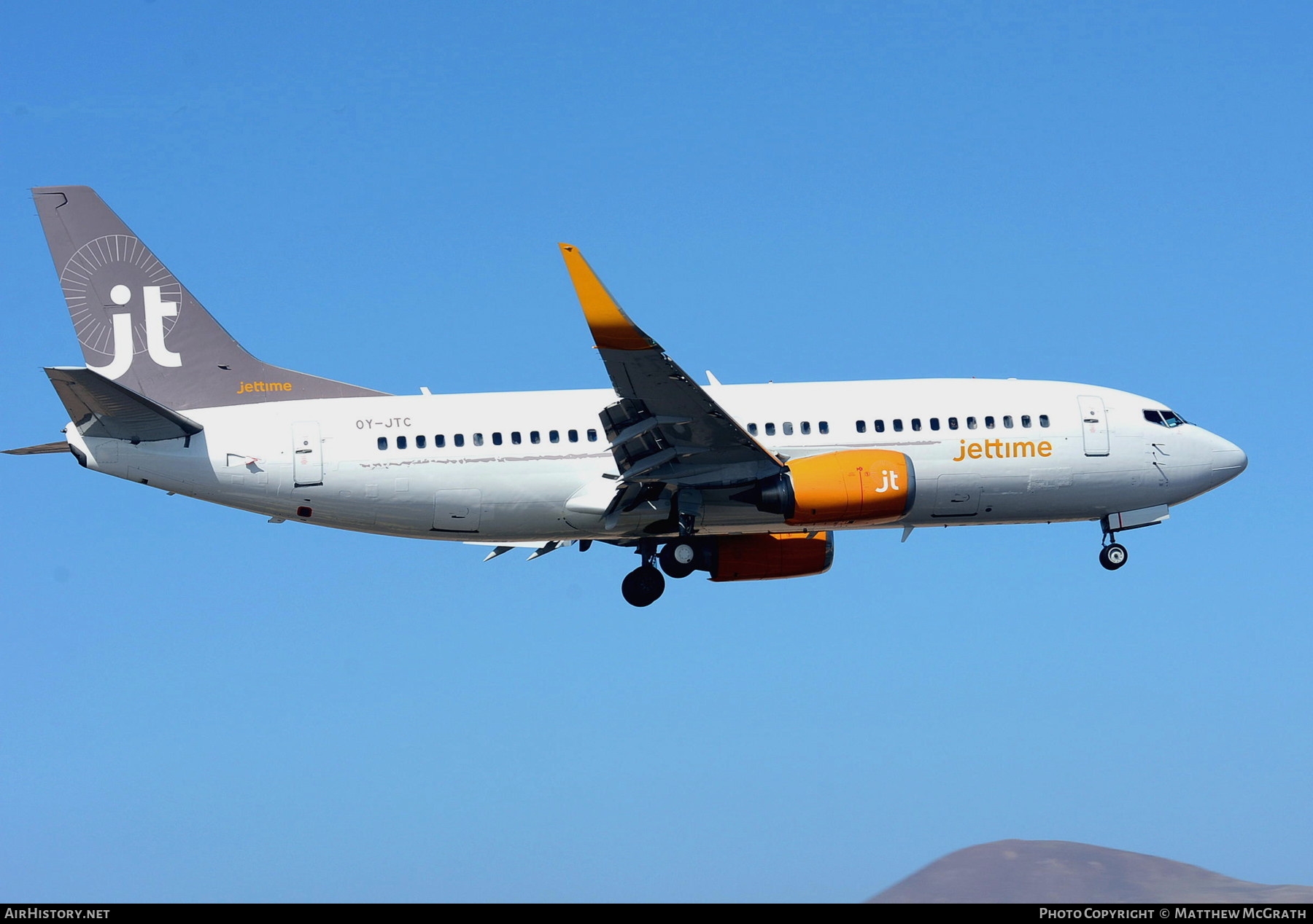 Aircraft Photo of OY-JTC | Boeing 737-3L9 | Jettime | AirHistory.net #360994