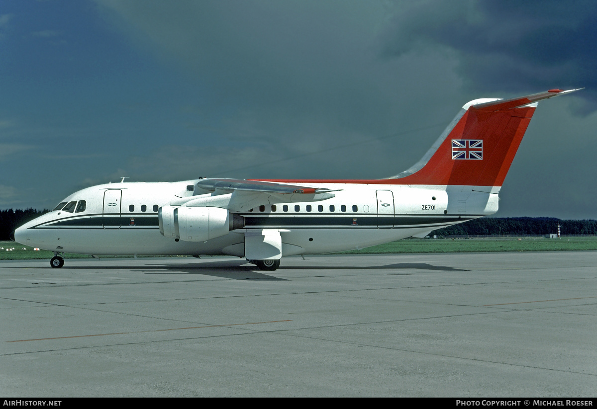 Aircraft Photo of ZE701 | British Aerospace BAe-146 CC.2 | UK - Air Force | AirHistory.net #361053