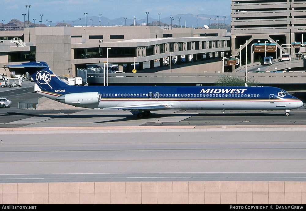 Aircraft Photo of N810ME | McDonnell Douglas MD-82 (DC-9-82) | Midwest Airlines | AirHistory.net #361136