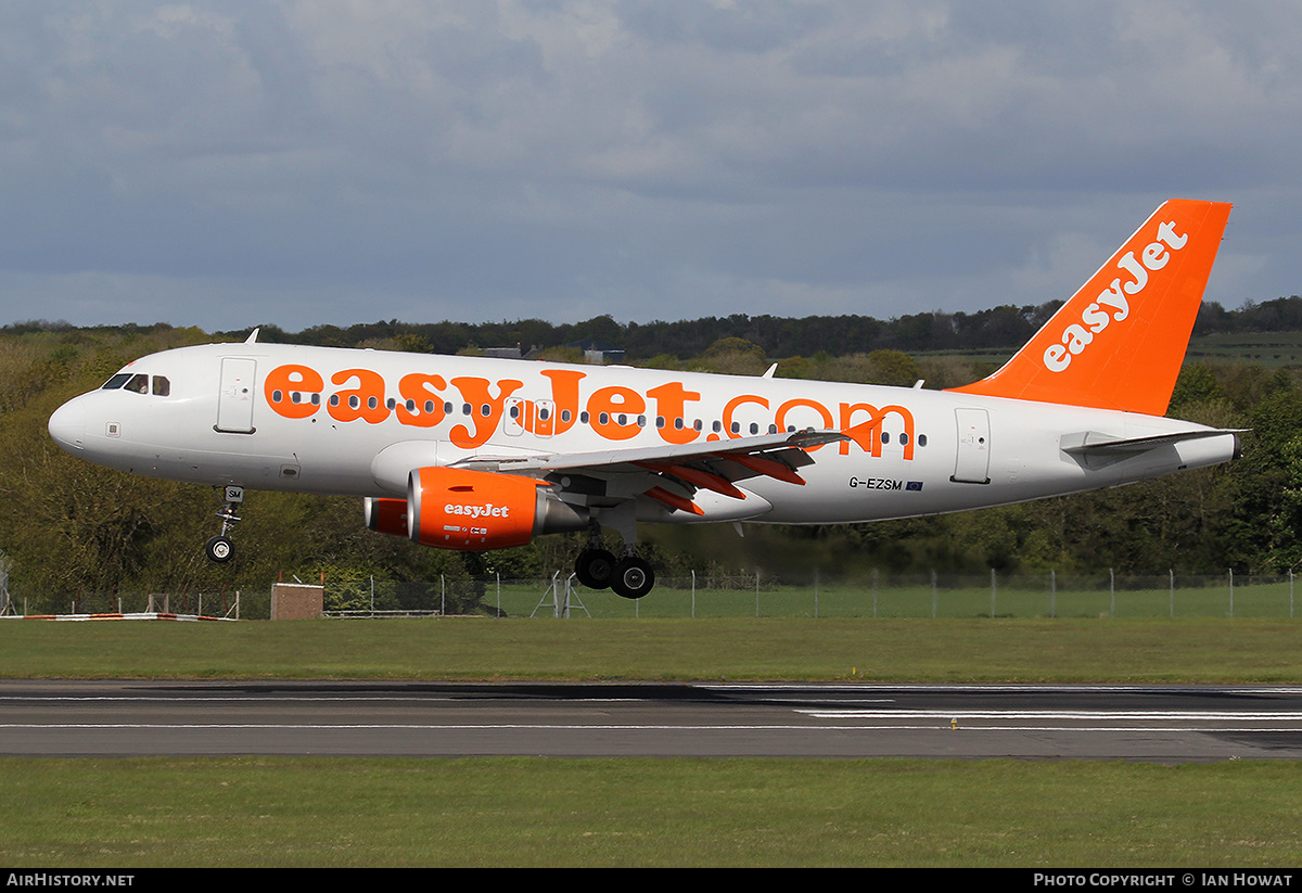 Aircraft Photo of G-EZSM | Airbus A319-111 | EasyJet | AirHistory.net #361149