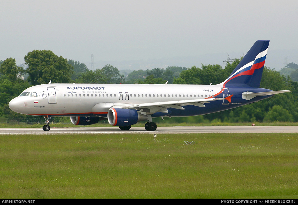 Aircraft Photo of VP-BQW | Airbus A320-214 | Aeroflot - Russian Airlines | AirHistory.net #361169