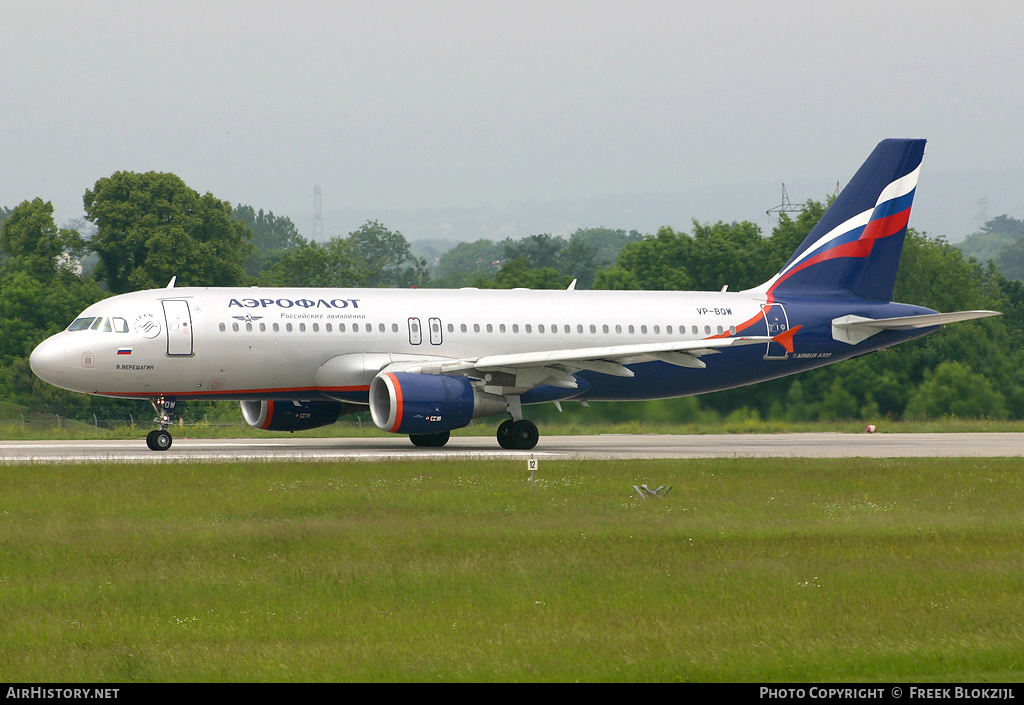 Aircraft Photo of VP-BQW | Airbus A320-214 | Aeroflot - Russian Airlines | AirHistory.net #361169