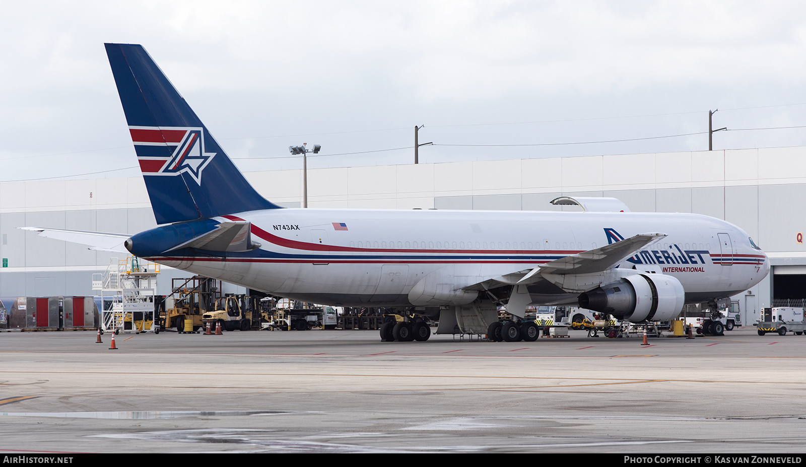 Aircraft Photo of N743AX | Boeing 767-232(BDSF) | Amerijet International | AirHistory.net #361196