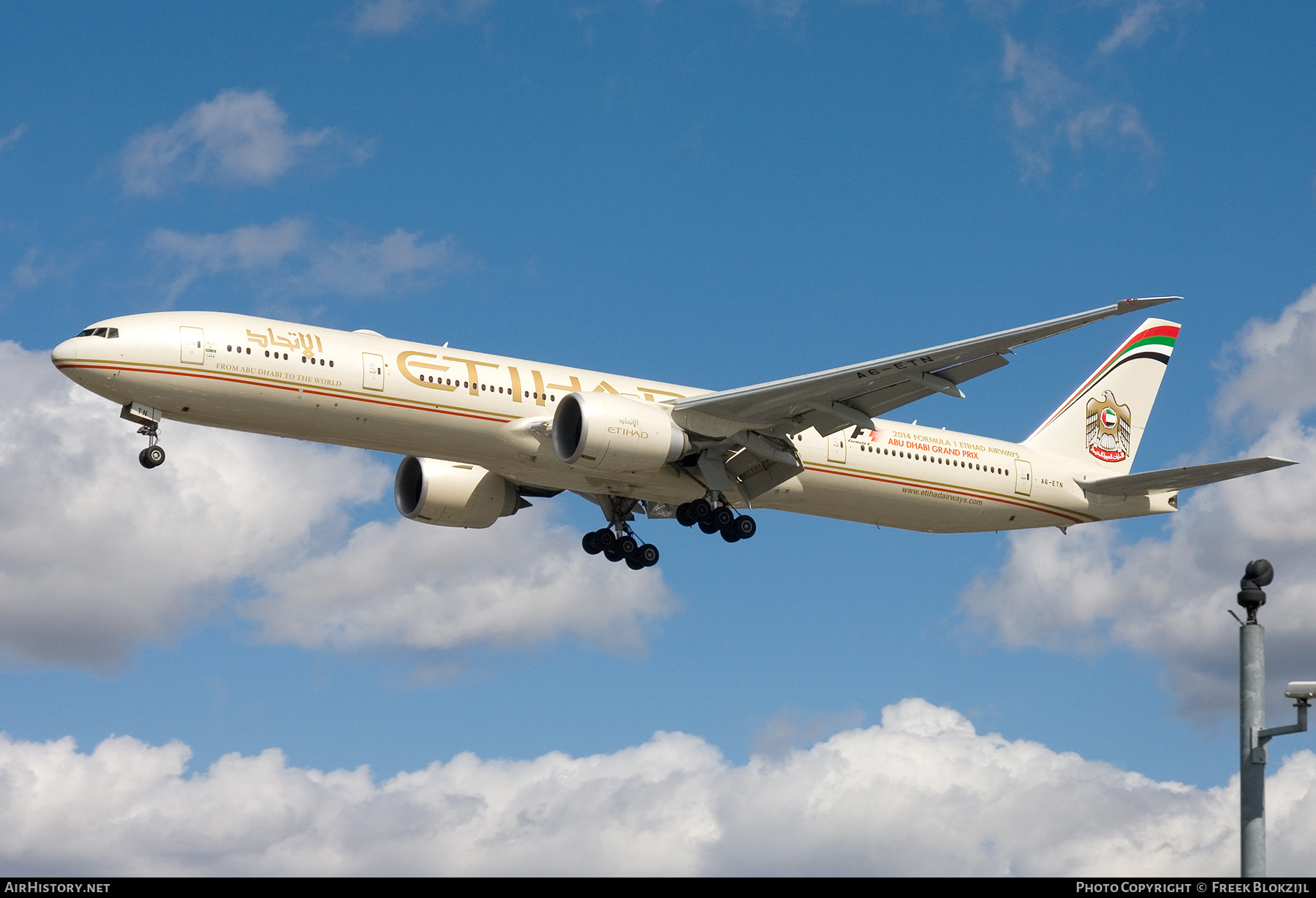 Aircraft Photo of A6-ETN | Boeing 777-3FX/ER | Etihad Airways | AirHistory.net #361201