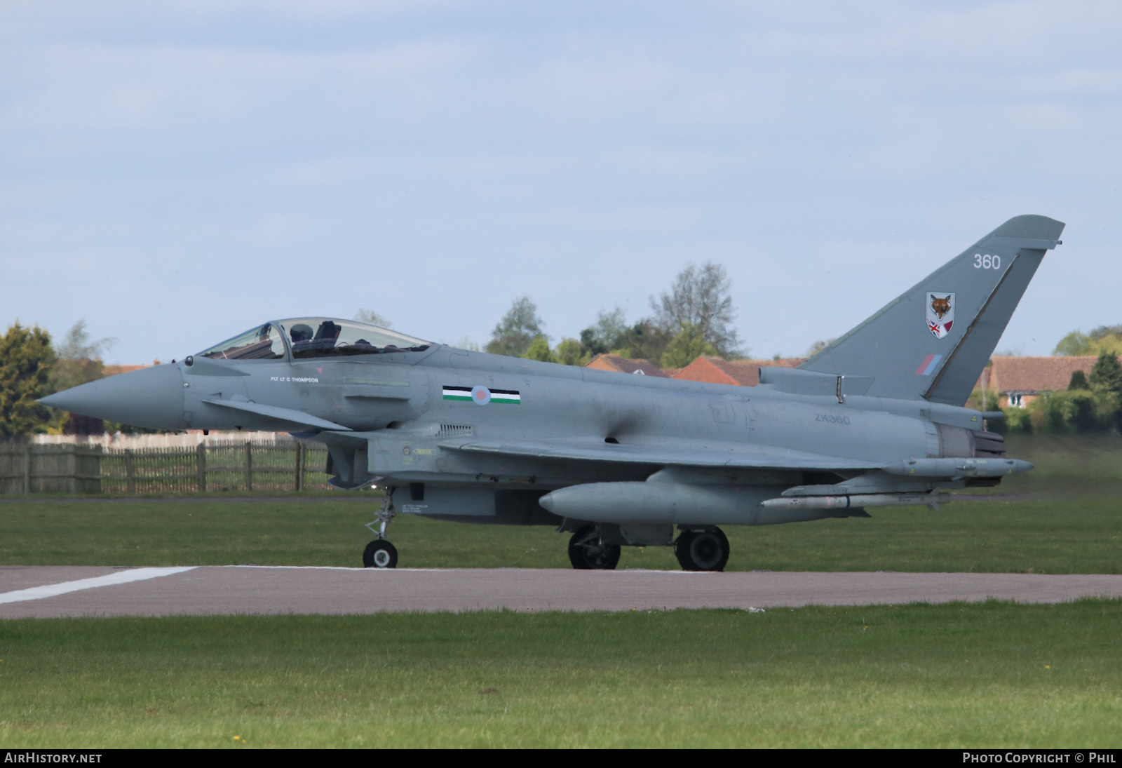 Aircraft Photo of ZK360 | Eurofighter EF-2000 Typhoon FGR4 | UK - Air Force | AirHistory.net #361217