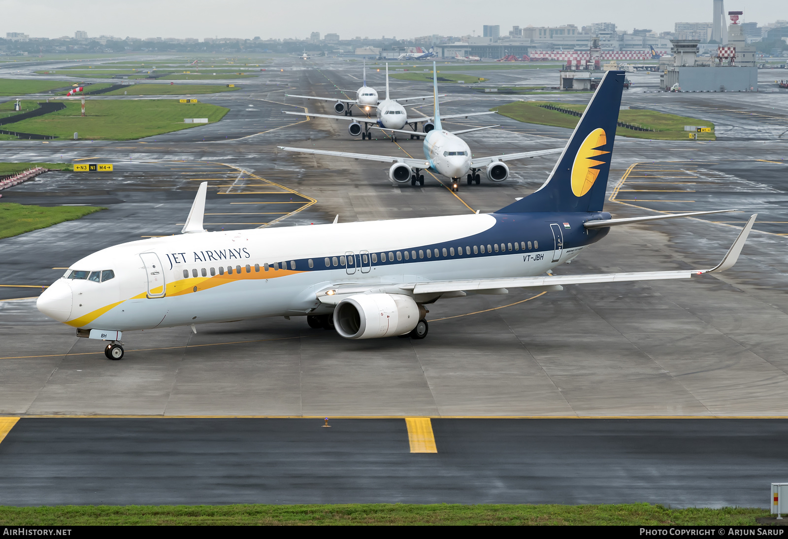 Aircraft Photo of VT-JBH | Boeing 737-85R | Jet Airways | AirHistory.net #361264