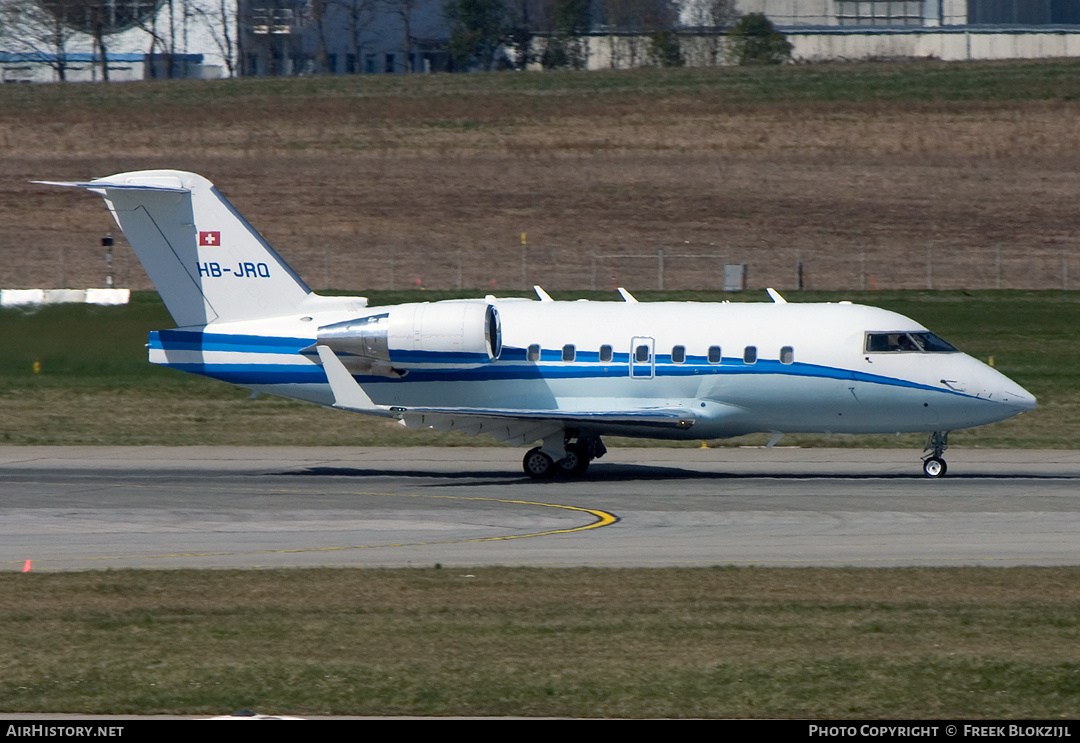 Aircraft Photo of HB-JRQ | Bombardier Challenger 604 (CL-600-2B16) | AirHistory.net #361292