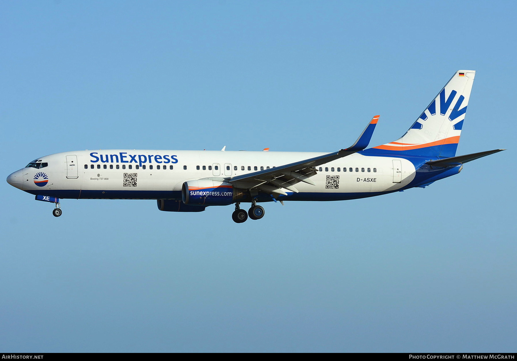 Aircraft Photo of D-ASXE | Boeing 737-8CX | SunExpress | AirHistory.net #361301