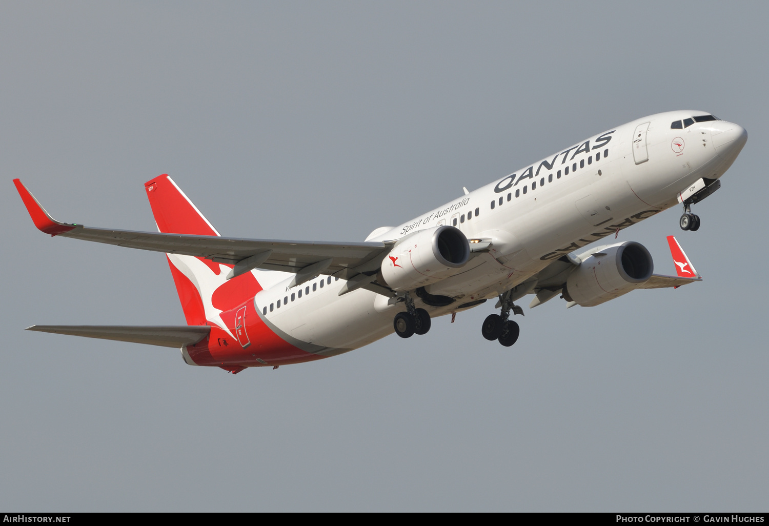 Aircraft Photo of VH-VZH | Boeing 737-838 | Qantas | AirHistory.net #361328