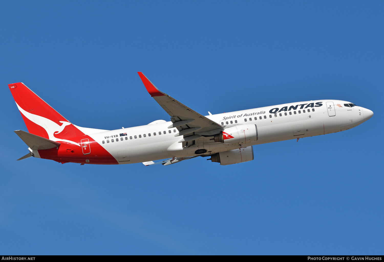 Aircraft Photo of VH-VXB | Boeing 737-838 | Qantas | AirHistory.net #361330