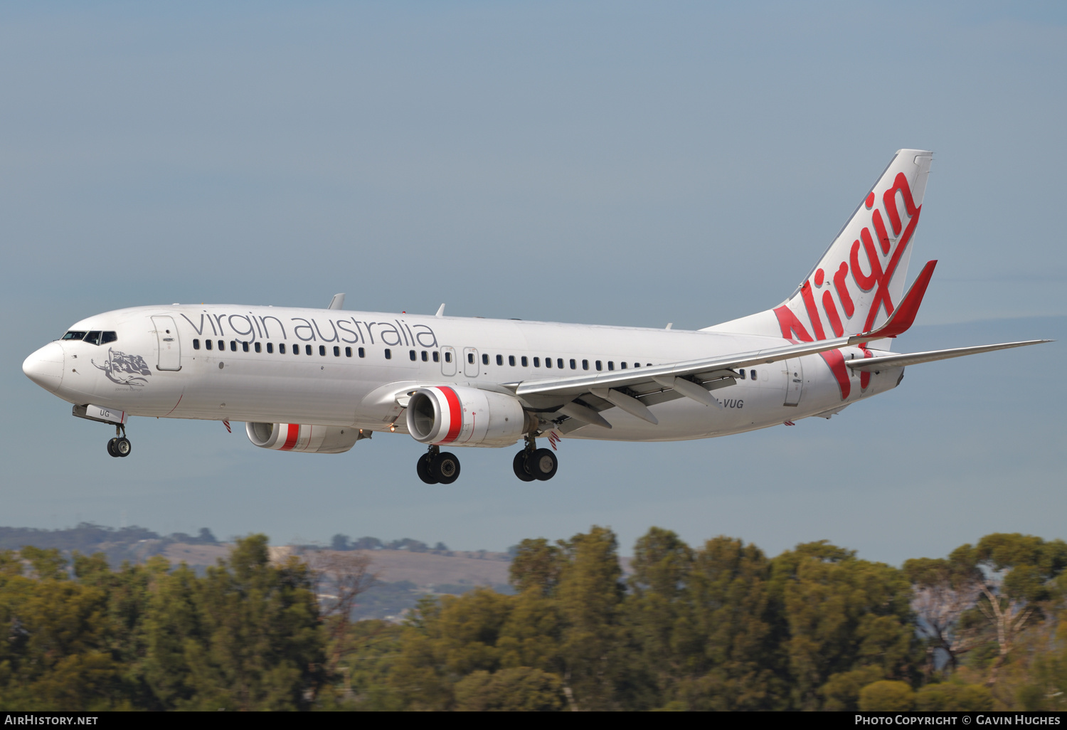 Aircraft Photo of VH-VUG | Boeing 737-8FE | Virgin Australia Airlines | AirHistory.net #361331
