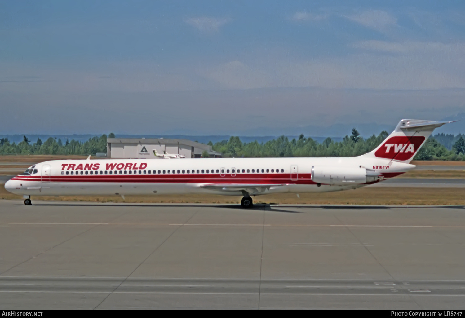 Aircraft Photo of N916TW | McDonnell Douglas MD-82 (DC-9-82) | Trans World Airlines - TWA | AirHistory.net #361391
