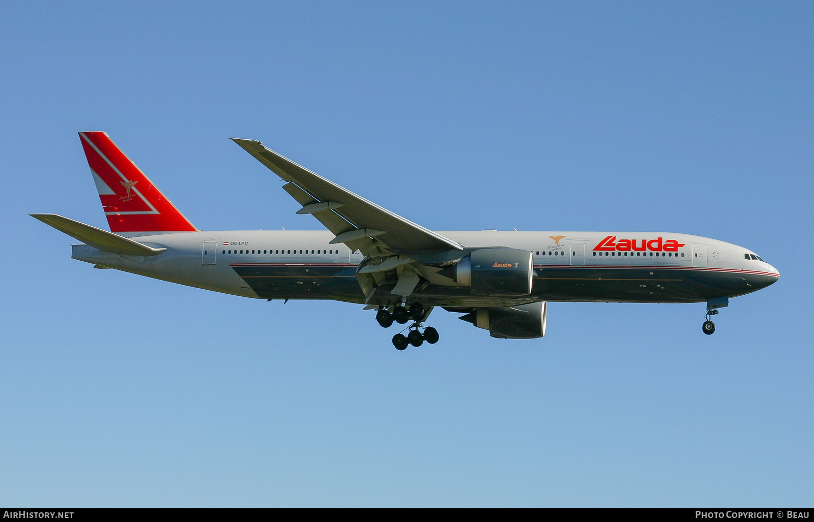 Aircraft Photo of OE-LPC | Boeing 777-2Z9/ER | Lauda Air | AirHistory.net #361435