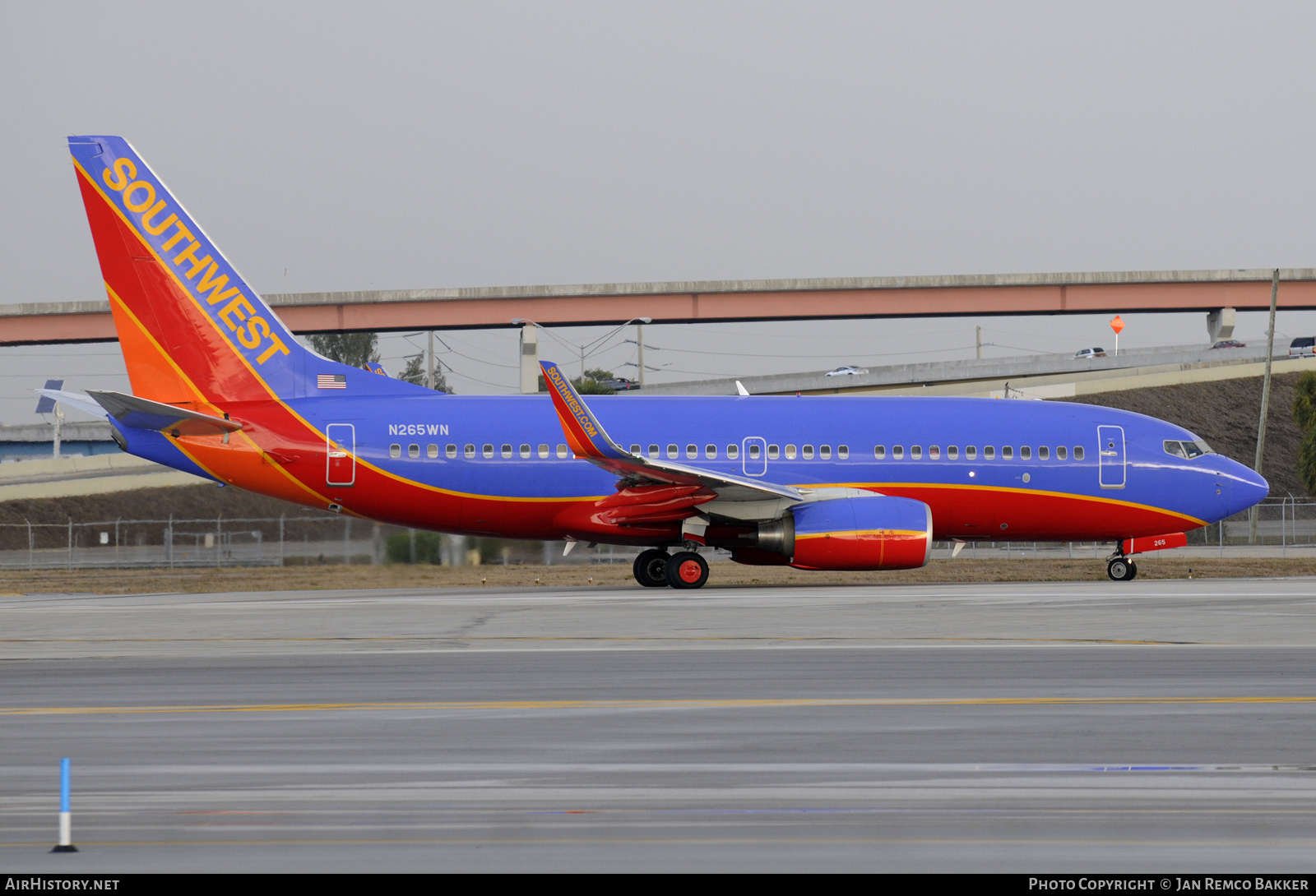 Aircraft Photo of N265WN | Boeing 737-7H4 | Southwest Airlines | AirHistory.net #361601