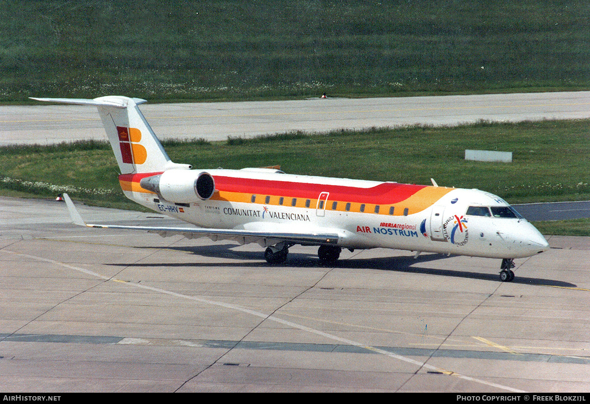 Aircraft Photo of EC-HHV | Bombardier CRJ-200ER (CL-600-2B19) | Iberia Regional | AirHistory.net #361606