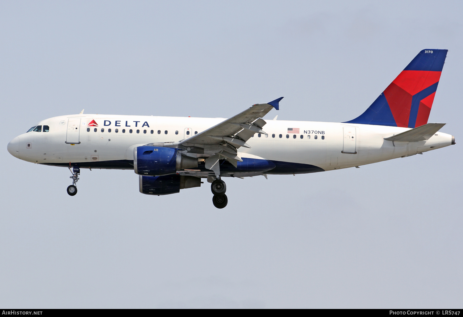 Aircraft Photo of N370NB | Airbus A319-114 | Delta Air Lines | AirHistory.net #361696