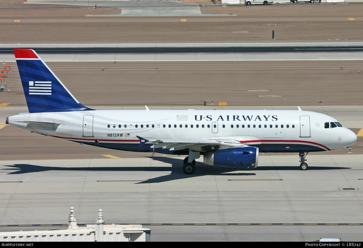 Aircraft Photo of N812AW | Airbus A319-132 | US Airways | AirHistory.net #361709